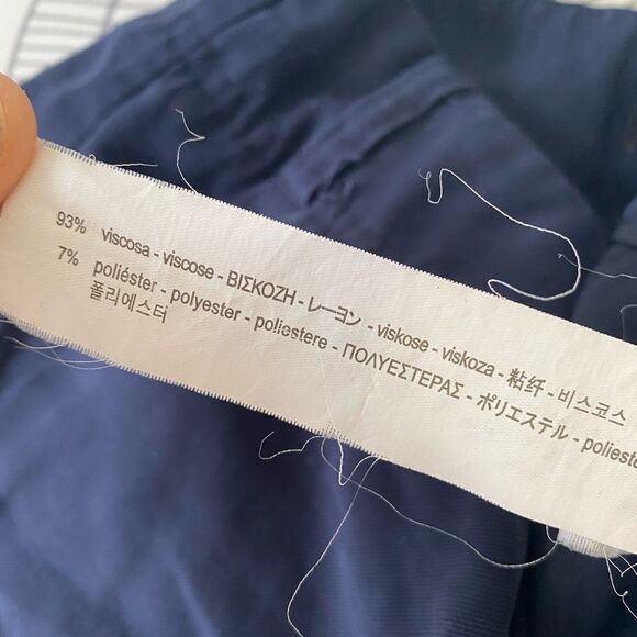 Zara Navy Joggers Pants Size S - Picture 5 of 6